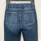 Good American Jeans Womens 8 29 Good Waist Crop Skinny Ankle Blue Denim Fray