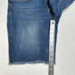 PILCRO Shorts Womens 28 Slim Bermuda Midrise Blue Jean Denim Fray Anthropologie