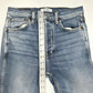 REDONE Jeans Womens 26 80s Slim Straight Blue Denim High Rise Button Fly 90s