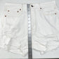 American Eagle Shorts 10 90s Boyfriend High Rise White Denim Distress Grunge EUC