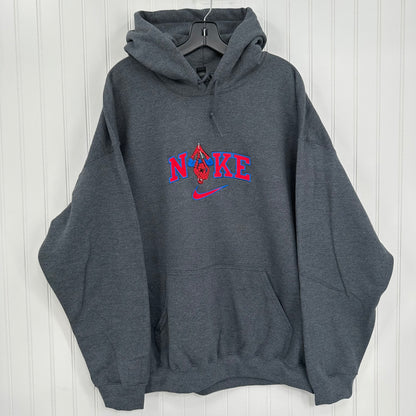 Nike Spiderman Embroidered ADULT Hoodie / Crewneck Sweatshirt Unisex Comic Super Hero Lover Gift