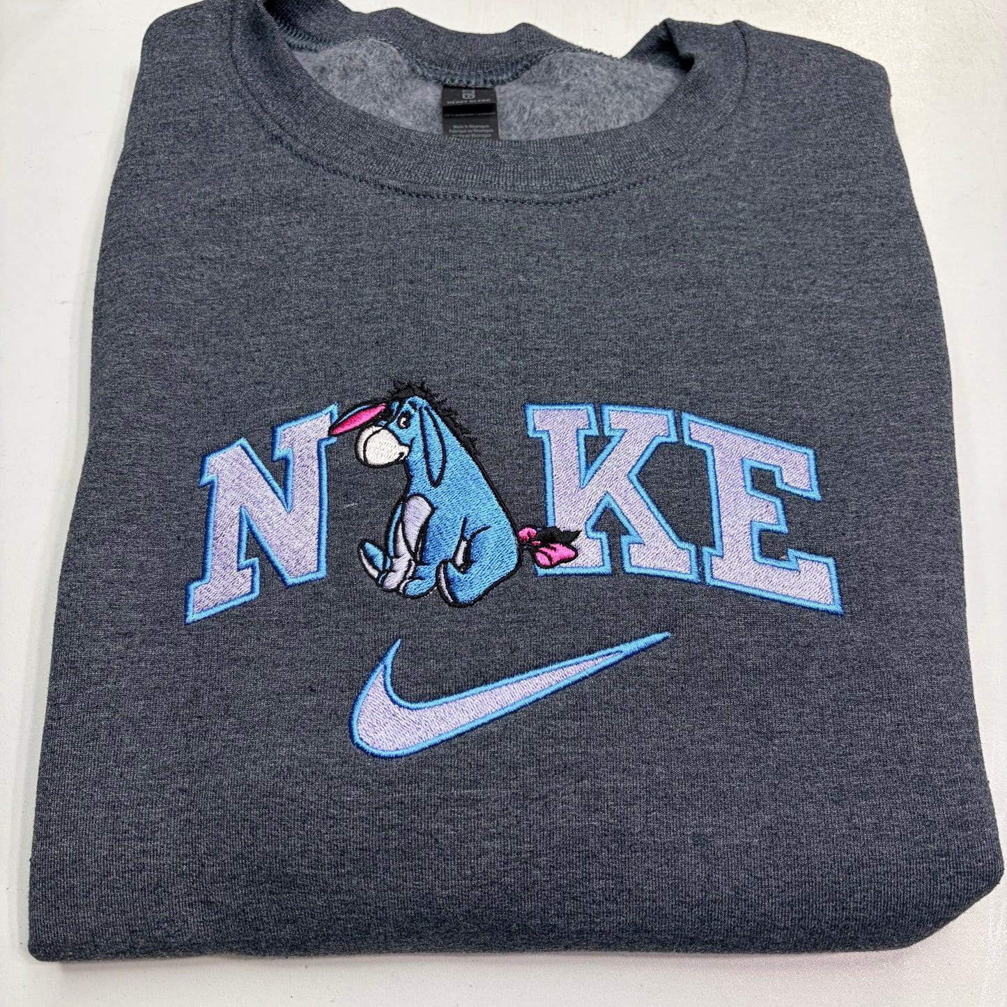 Nike Eeyore Embroidered ADULT Hoodie / Crewneck Sweatshirt Unisex Winnie The Pooh