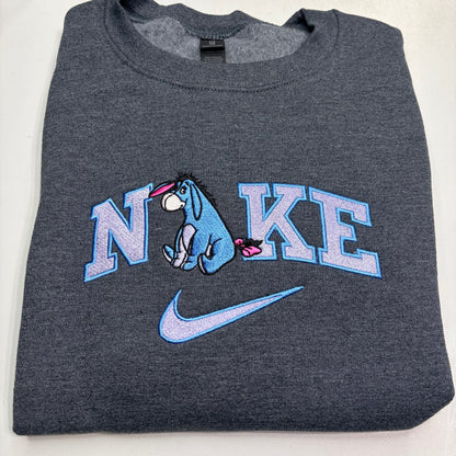 Nike Eeyore Embroidered YOUTH Hoodie / Crewneck Sweatshirt Kids Boy Girl Unisex Winnie The Pooh