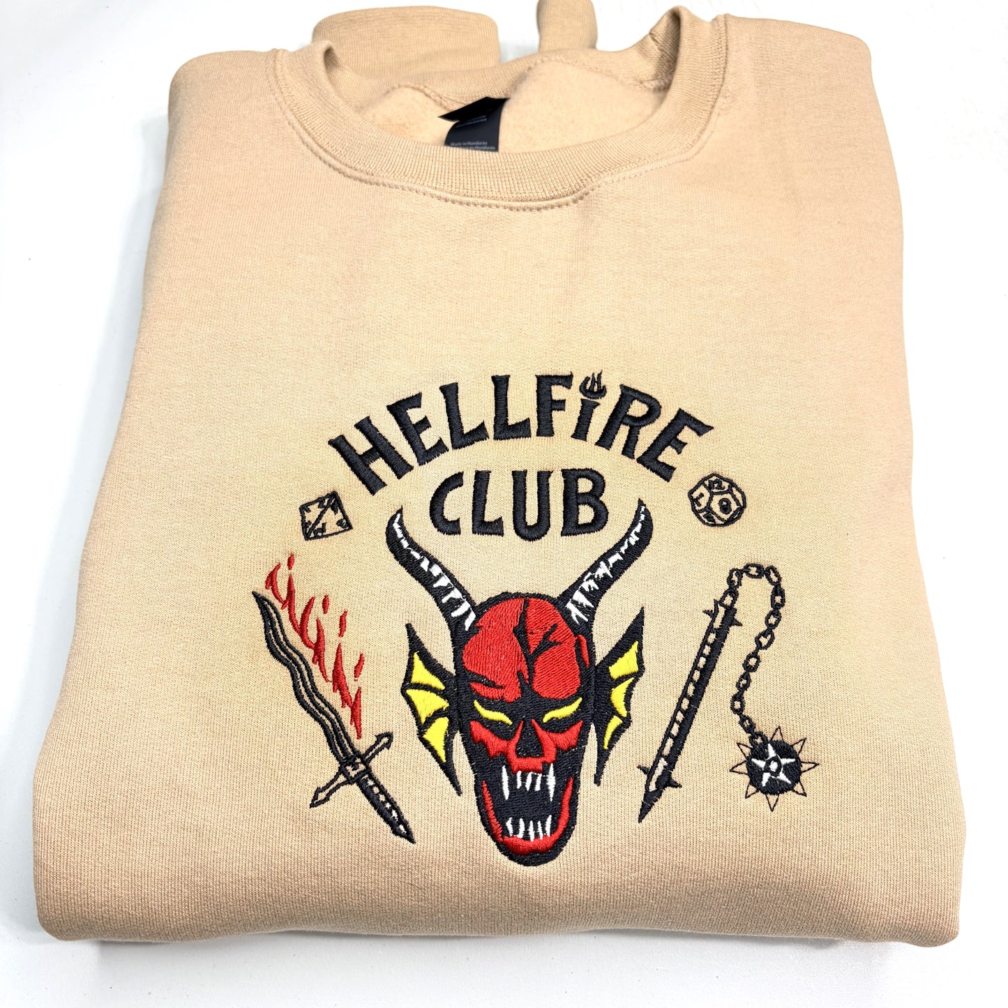 Stranger Things Hellfire Club Embroidered ADULT Hoodie / Crewneck Sweatshirt Unisex