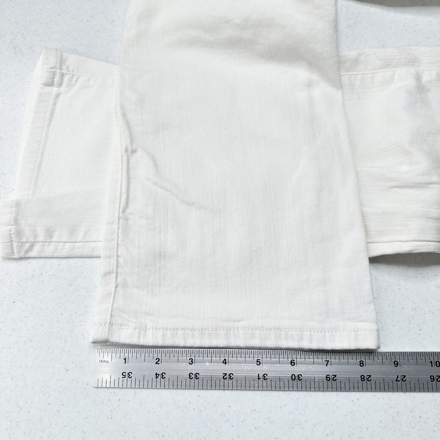 Apt 9 Jeans Womens 12 Bootcut Tummy Control White Stretch Denim Comfort Preppy