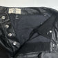 We The Free People Pants Womens 8 It Factor Vegan Leather Black Wide Leg Hi Rise