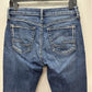 Silver Jeans Women 28 Avery Skinny Curvy Stretch Denim Blue Medium Wash Distress
