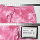 Lularoe Boyfriend Jogger Womens Medium Sweatpant Bright Pink Tie Dye Cozy Lounge