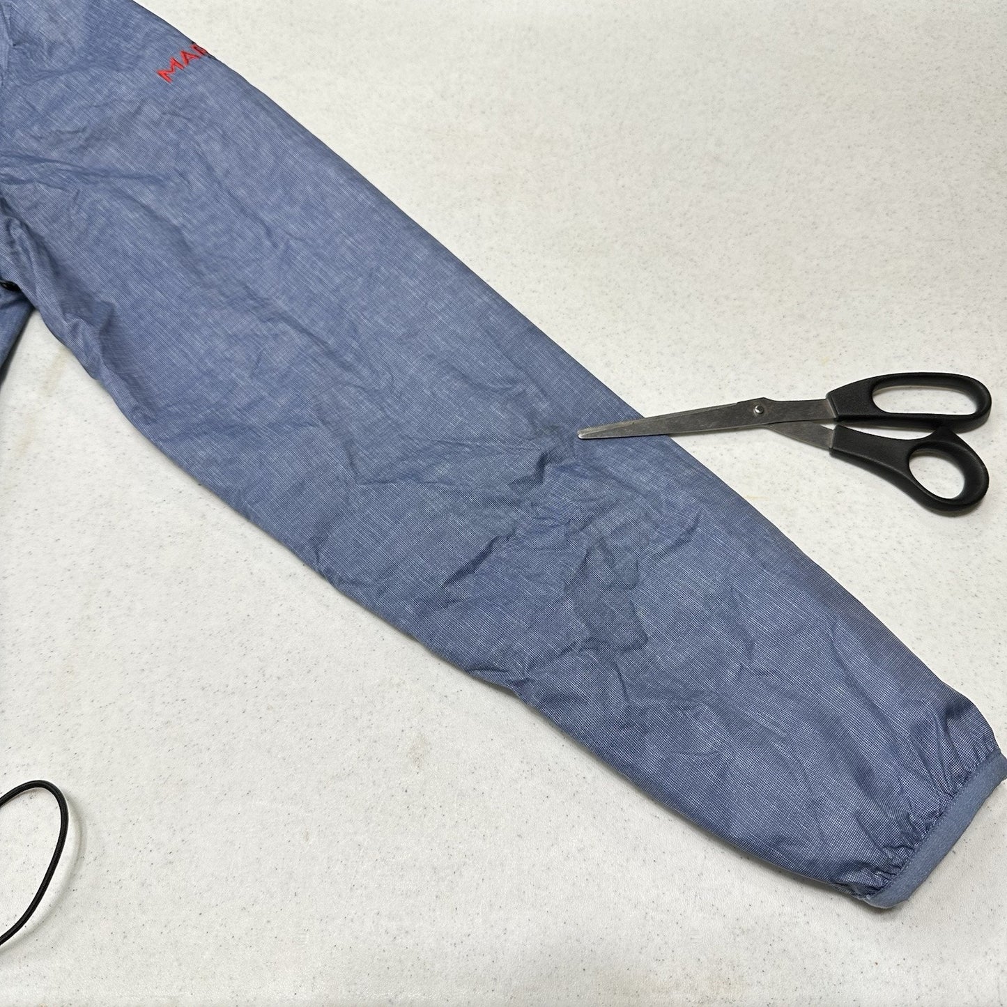 Johnnie O Jacket Mens Medium Dakota Packable Rain Windbreaker Coat Blue *Marks