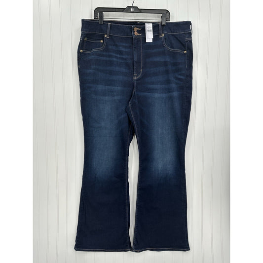 American Eagle Jeans Womens 22 Hi Rise Artist Flare Super Stretch Blue Denim NEW