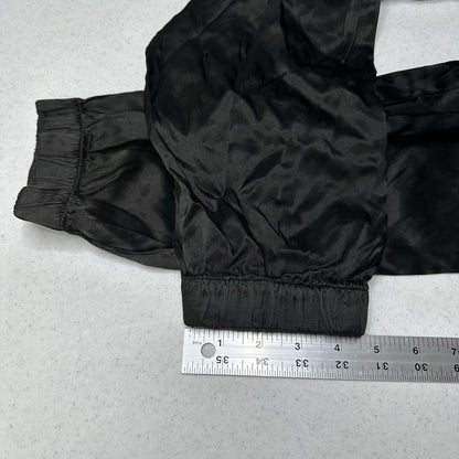 Enza Costa Pants 3 Womens Large Jogger Rayon Satin Black Pull On Ankle EUC