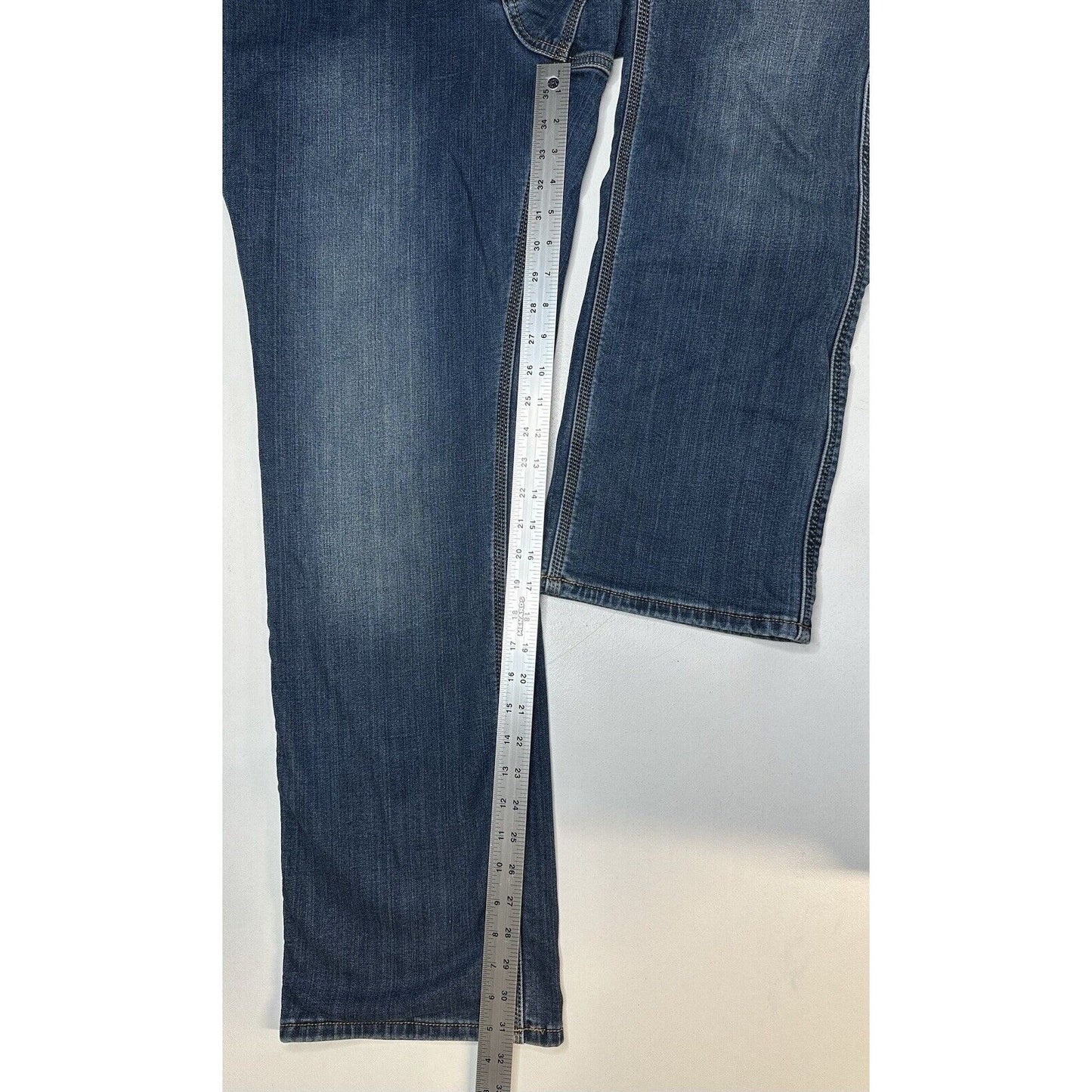 Carhartt Flannel Lined Jeans Women 12 Relaxed Fit Straight Blue Denim Plaid Work