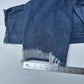 American Eagle Jeans Womens 14 Short Mom Relaxed High Rise Blue Denim Distressed