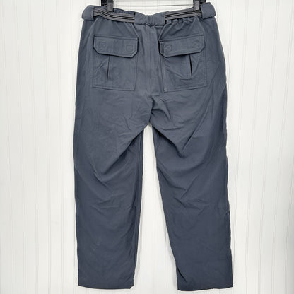 Duluth Trading Pants Mens L X 30 Dry On The Fly Belted Gray Hiking UPF Quick Dry