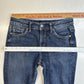 Silver Jeans Women 28 Avery Skinny Curvy Stretch Denim Blue Medium Wash Distress