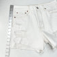 American Eagle Shorts 10 90s Boyfriend High Rise White Denim Distress Grunge EUC