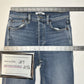 REDONE Jeans Womens 26 80s Slim Straight Blue Denim High Rise Button Fly 90s