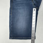 Lularoe Shorts Womens 30 US 10 12 Skinny Bermuda Blue Denim Tummy Panel EUC