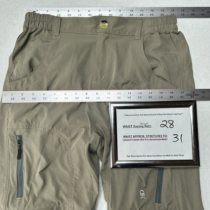 Little Donkey Andy Pants Women Small Convertible Green Hiking Zip Off Shorts EUC