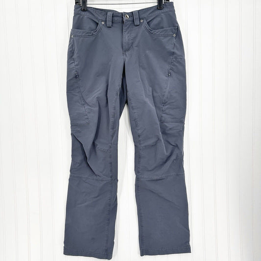 Duluth Trading Pants Womens 8 Flexpedition Bootcut Gray Hiking Gorpcore *Flaws