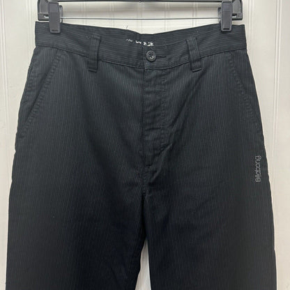 Billabong Pants 29 Straight Leg Trouser High Rise Black Pinstripe Preppy Y2K