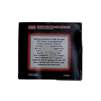 Case 1470 Black Knight 4WD Tractor With Duals By Ertl 1/64 Collector Edition