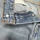Levis Wedgie Jeans 27 US 4/5 Skinny Ankle Blue Denim Button Fly Distress Fray