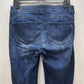 Democracy Jeans 8 Skinny Ab Solution Blue Stretch Denim Distressed Tummy Control