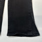 Judy Blue Jeans Womens 0 24 Straight Leg Black Stretch Denim Split Hems EUC
