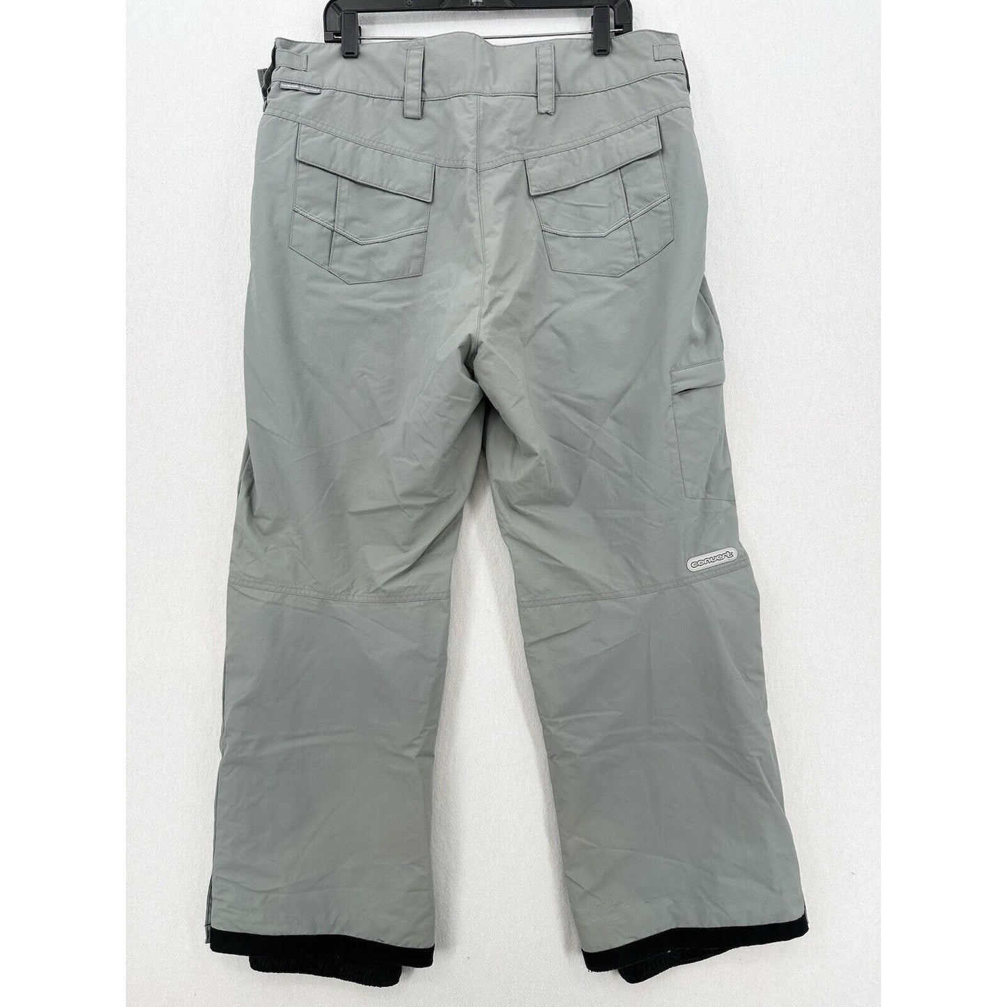 Columbia Pants Womens XL Snow Ski Convert Pant Gray Lined Nylon Winter *Flaw