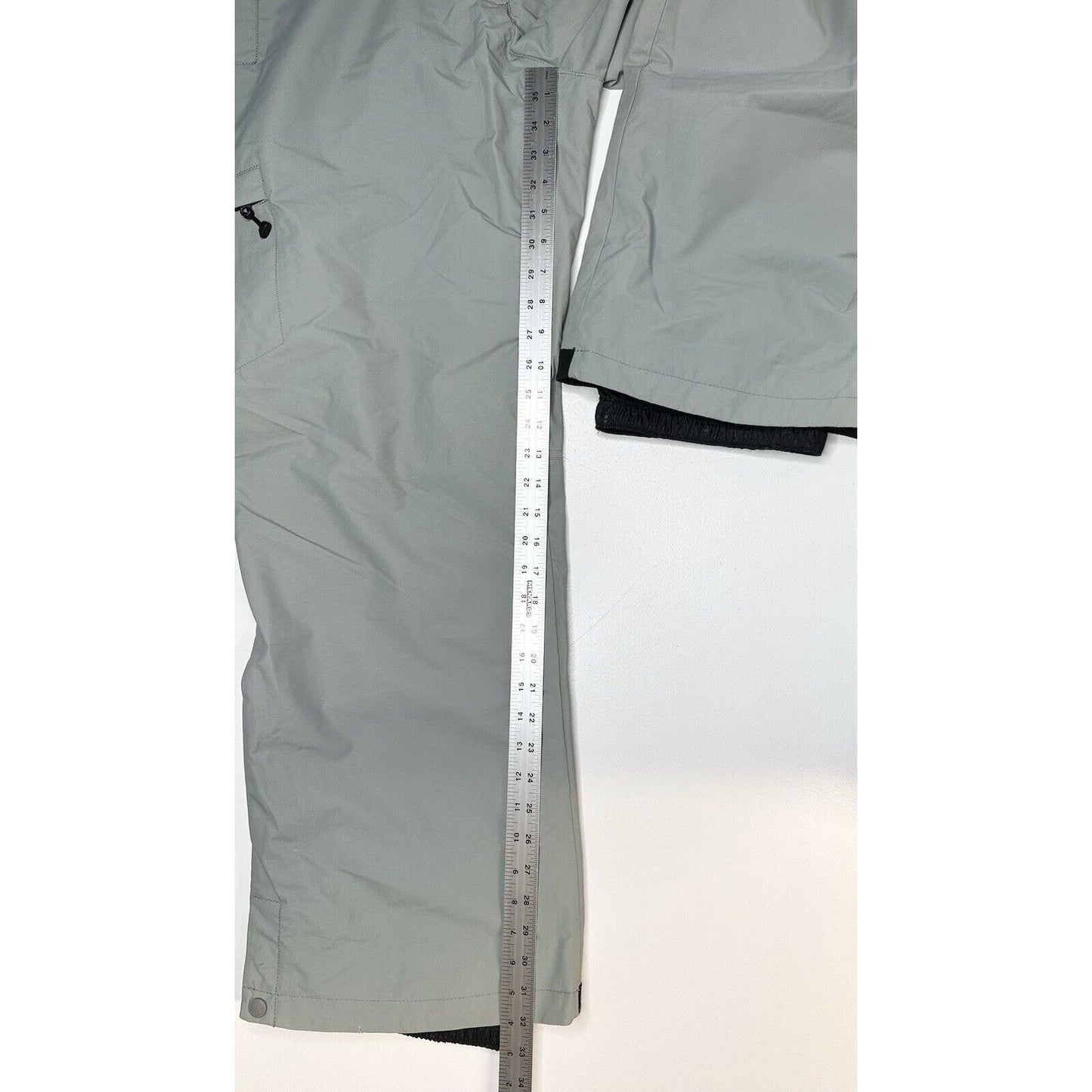 Columbia Pants Womens XL Snow Ski Convert Pant Gray Lined Nylon Winter *Flaw