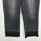 Judy Blue Jeans Womens 13 31 Wide Leg Crop High Rise Gray Denim Boho Grunge EUC