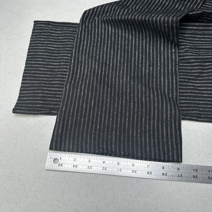 Sundance Pants Womens 6 Black Pinstripe Linen Cotton Coastal Contemporary