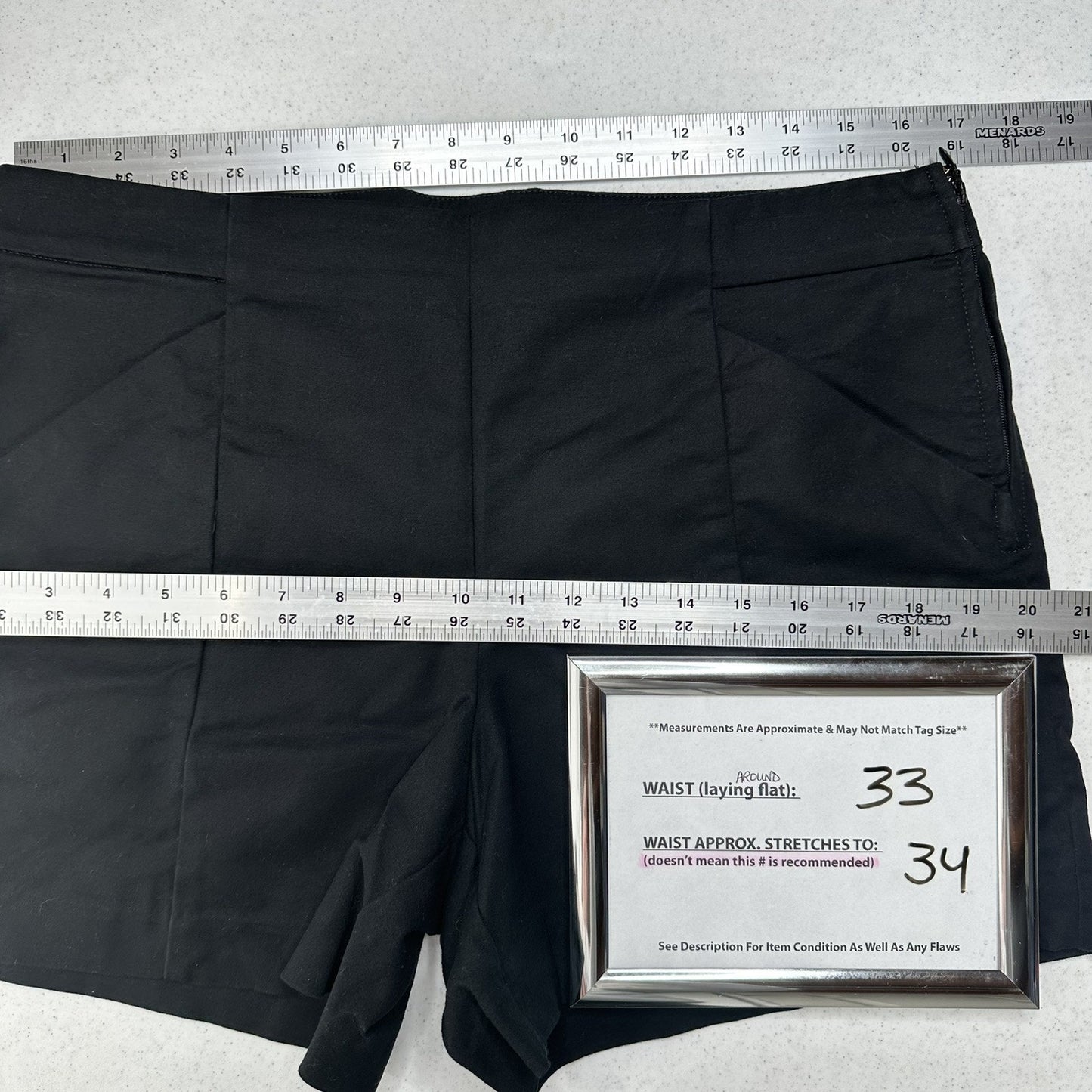 Lilly Pulitzer Shorts Womens 12 Arabeth Stretch Short Black Cotton Coastal EUC