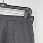 J McLaughlin Skirt Womens 8 Pleated Wool Gray Zip Academia Preppy Luxury *Flaw