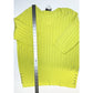 Joseph Ribkoff Top Womens Medium Neon Green Yellow Studded Travel OldMoney EUC