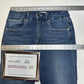 Good American Jeans Womens 8 29 Good Waist Crop Skinny Ankle Blue Denim Fray