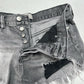We The Free People Shorts Womens 26 Faded Gray Denim Button Fly Anthropologie