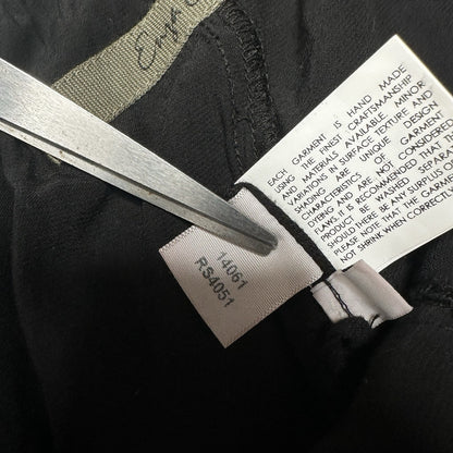 Enza Costa Pants 3 Womens Large Jogger Rayon Satin Black Pull On Ankle EUC