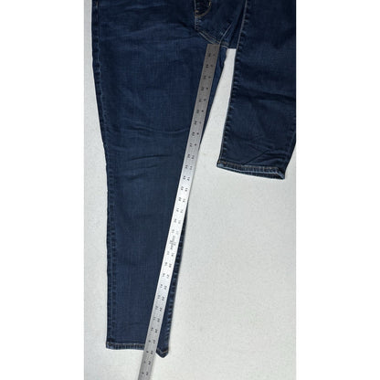 American Eagle Jeans Women 18 Super Hi Rise Jegging Blue Denim Dark Wash Comfort