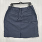 Duluth Trading Skort 16 Dry On The Fly Gray Blue Flex Active Skirt/Shorts EUC
