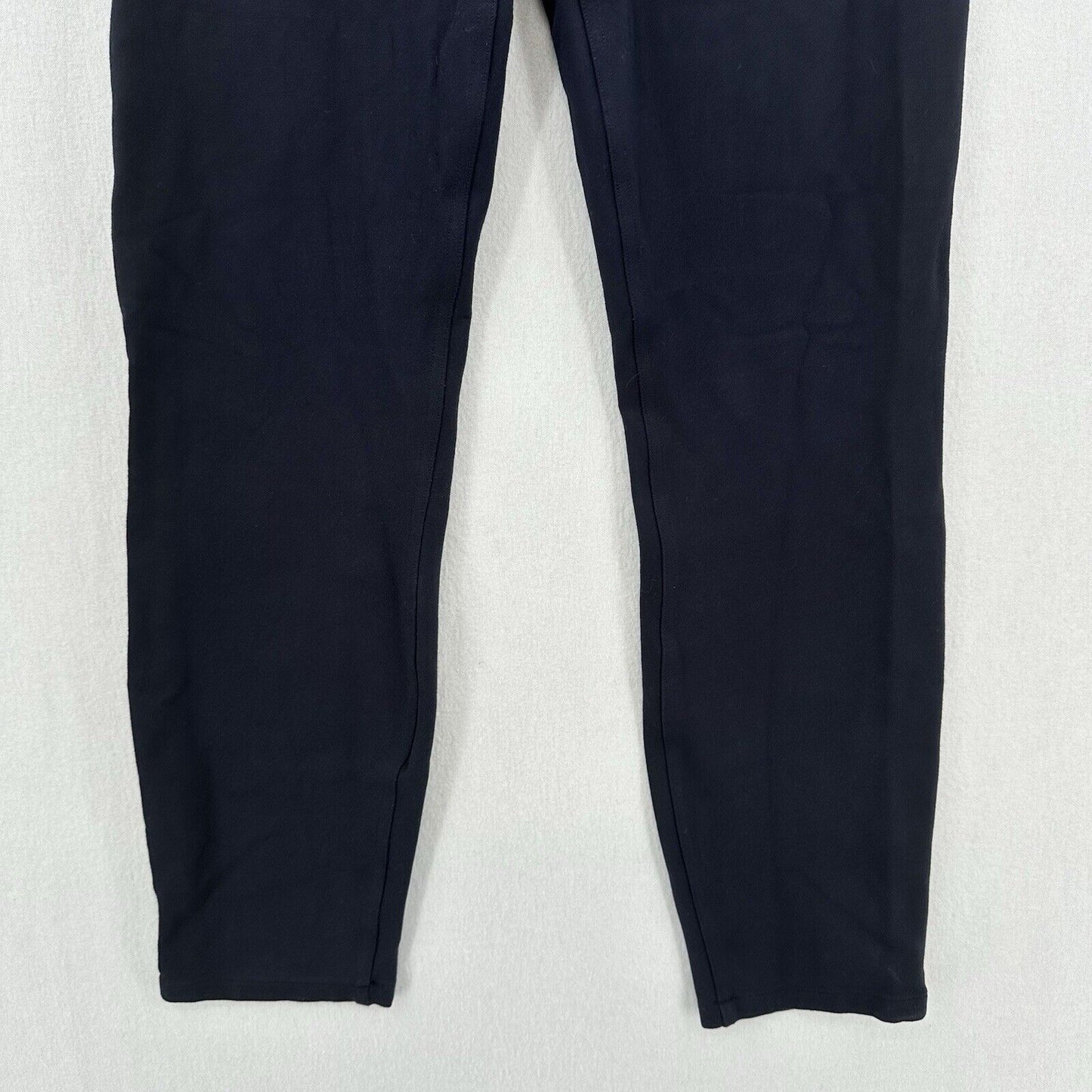 Spanx Pants Womens Small Perfect Ponte Skinny Ankle Navy Blue Legging Career