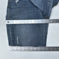 Lularoe Shorts Womens 32 US 14 Skinny Bermuda Cut Off Blue Denim Tummy Panel