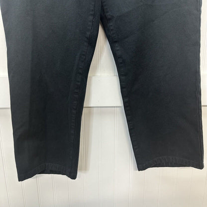 Chicos Jeans 3 Short Womens 16 Straight Crop Black Stretch Denim Comfort