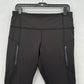 Athleta Legging Womens Large Rainier Tight Black Stretch Active Pockets *Flaw