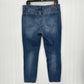 Judy Blue Jeans Womens 32 Relaxed Fit Tapered Leg Blue Stretch Denim Distressed