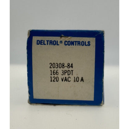 Deltrol Controls Relay 20308-84 166 3PDT 120VAC 10Amp 28VDC 11 Pin Coil