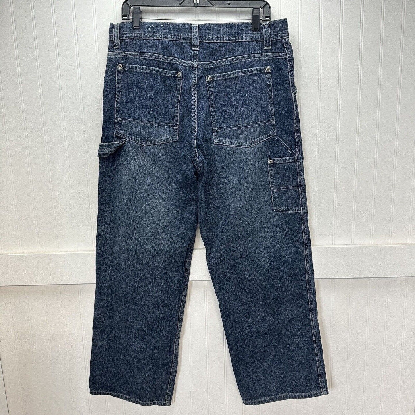 Urban Pipeline Jeans Mens 33x30 Blue Carpenter Loose Baggy Wide Denim Streetwear