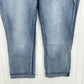 Apt 9 Jeans Womens 18 Capri Tummy Control Blue Cuffed Denim Bling Embroidered
