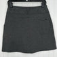 Title Nine Skirt Womens Small Passport Ponte Gray Herringbone Pockets Golf EUC